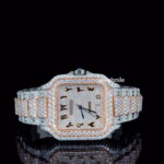Iced Out arabic number Moissanite diamond Watch