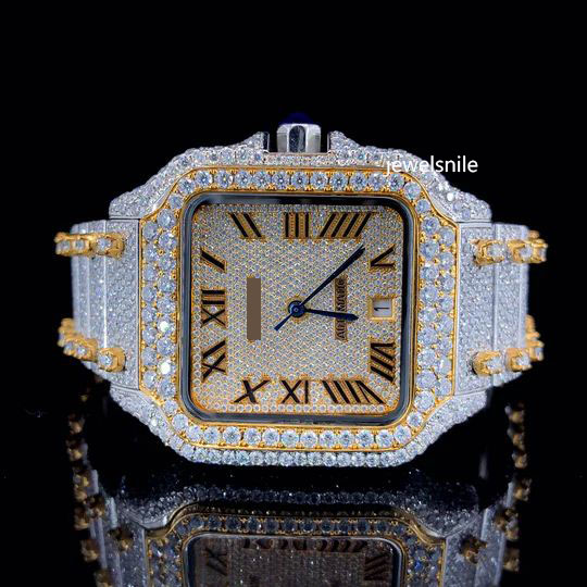 Fabulous Diamond Two Tone moissanite Diamond Watch