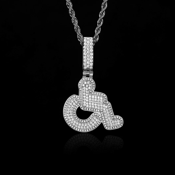 Custom Luxury silver and gold Diamond Pendant