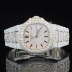 Elegant Moissanite Diamond Iced Out And Automatic Wrist Watch