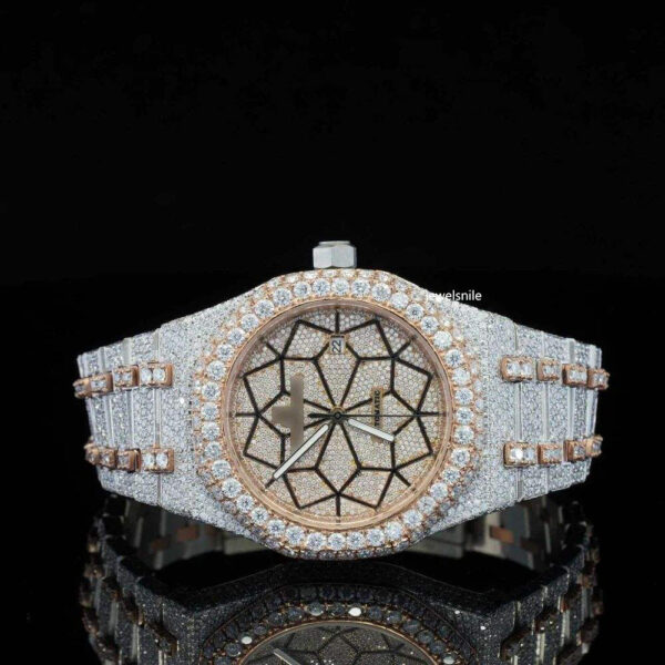 Limited Edition Automatic Self Winding Iced Out Moissanite Watch