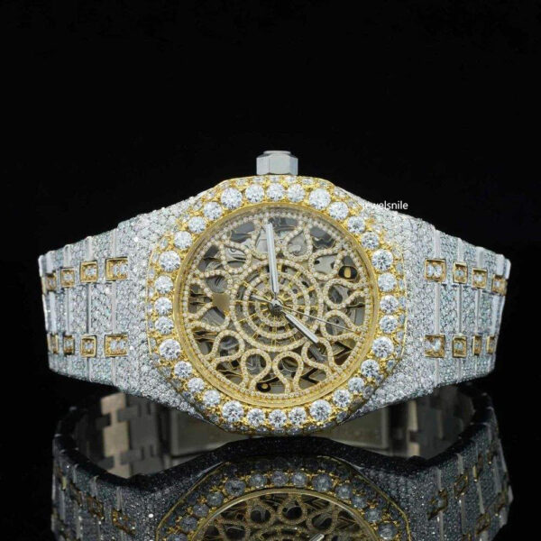 Unique Transparent and Automatic Antique Limited Edition Moissanite Watch