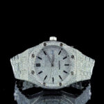 Classic Moissanite Diamond Iced Out Bust Down Automatic Watch