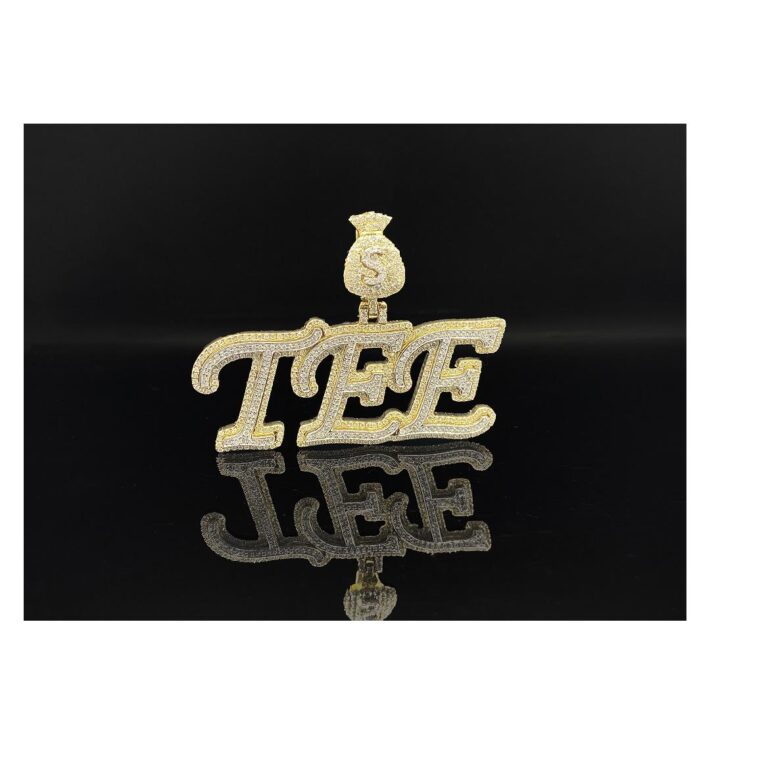 High Quality Personalized Gold Plated Moissanite Iced Out Hip Hop Pendant Necklace