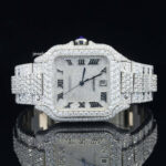Awesome Iced Out white dial For Men Sapphire Crystal Glass