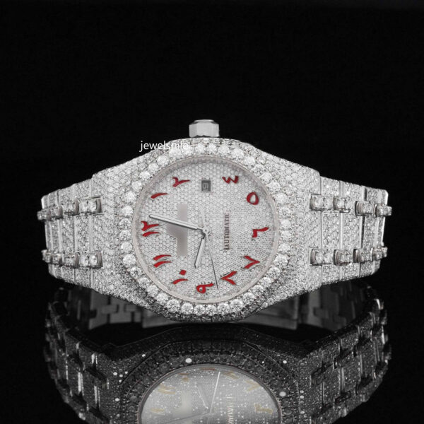 Japan Automatic  Iced Out Analog Moissanite Watch