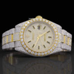 Elegant Moissanite Diamond Iced Out And Automatic Watch