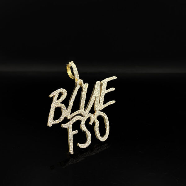 Custom silver Diamond Iced Hip Hop Pendant with Box Bail and Gift Box