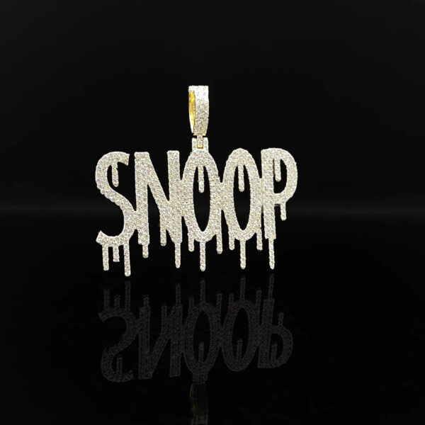 Personalized Iced Pendant Custom Name Moissanite Diamond