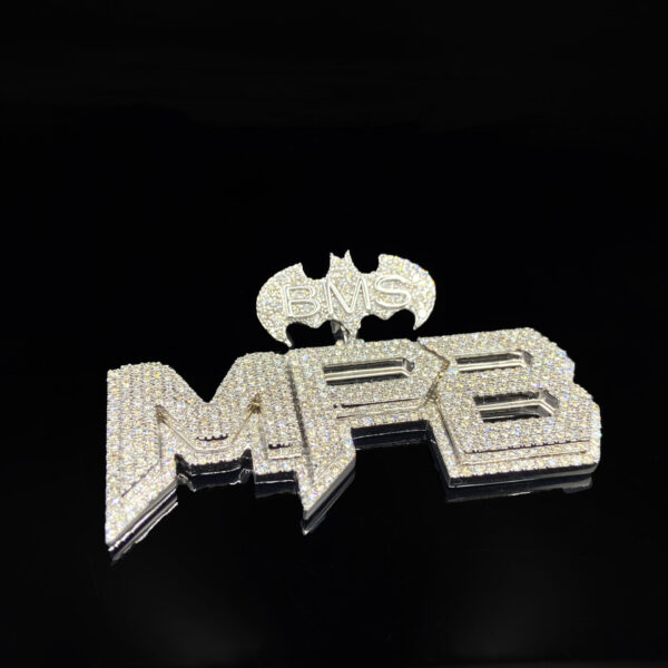 Custom Design Iced moissanite Style Hip Hop Jewelry Diamond Look Pendant