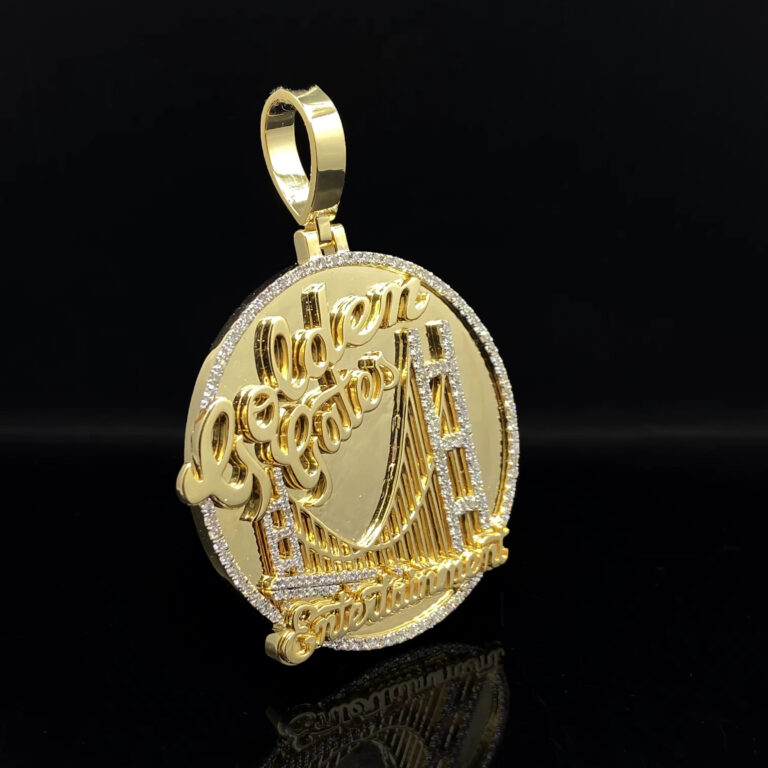Custom Iced Out silver Diamond Hip Hop Pendant Jewelry