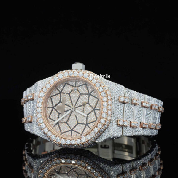 Limited Edition Automatic Self Winding Iced Out Moissanite Watch