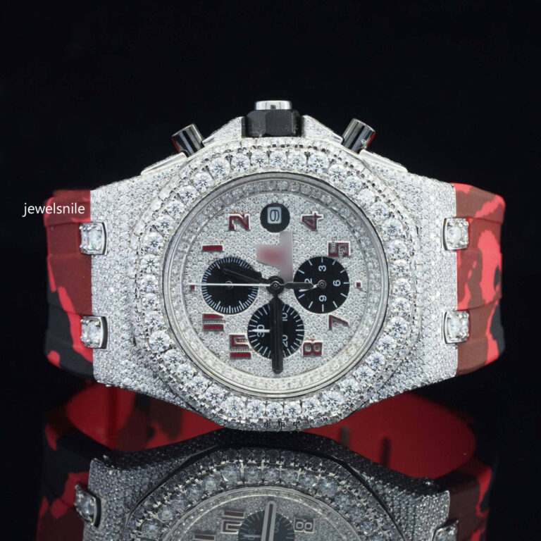 Iced Out  Automatic Wrist Moissanite Watch