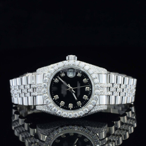 Superior Iced Out Moissanite Diamond Automatic