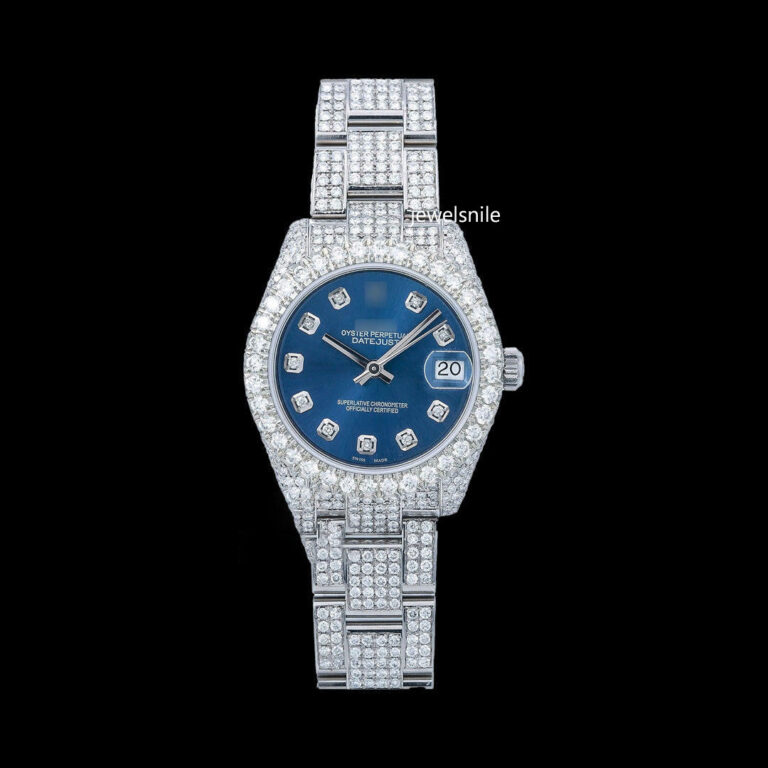 Moissanite Iced Out Automatic Watch For Women