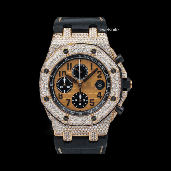 Uniquely Crafted Iced Out Automatic Moissanite Watch For Men