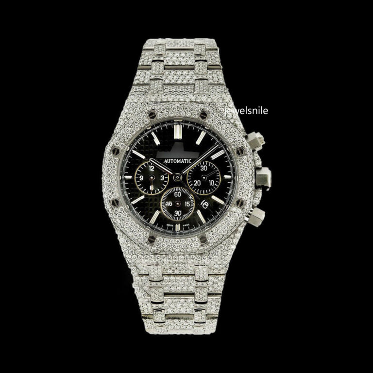 Moissanite Diamond Iced Out Automatic Watch