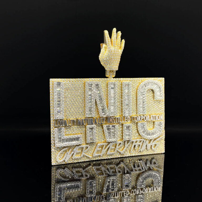 Personalized Custom silver plated Hip Hop Diamond Pendant for Men