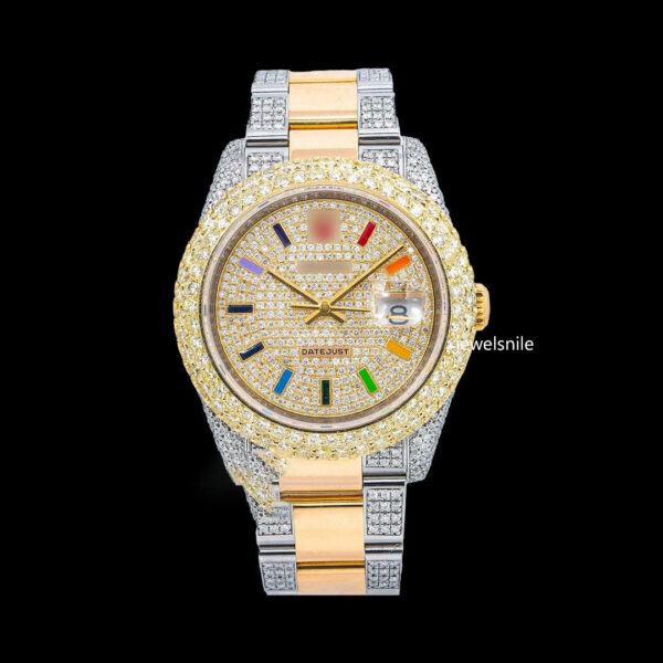 Rainbow  Automatic Moissanite Watch