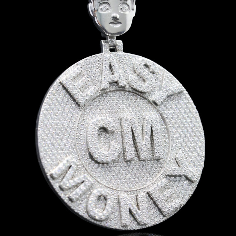 Custom Statement Iced Out moissanite diamond Pendant