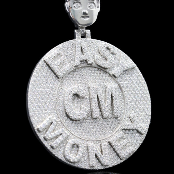 Custom Statement Iced Out moissanite diamond Pendant