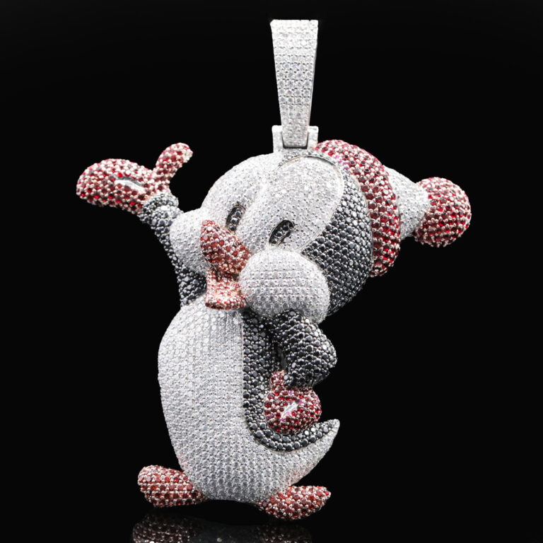 luxury look Hip Hop Iced moissanite Diamond Pendant