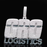 Custom Bling Iced Out silver moissanite Pendant for Hip Hop Jewelry