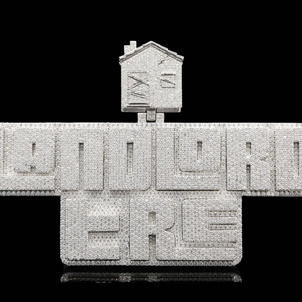Custom Logo Iced moissanite Diamond Pendant Hip Hop Style