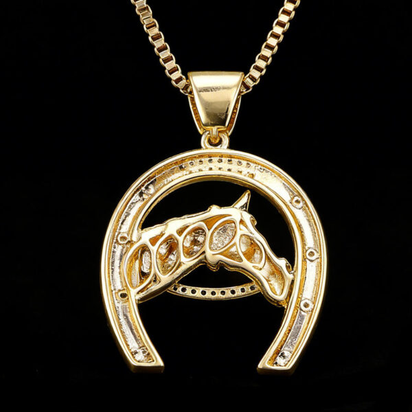 iced out Silver Jewelry Horse Pendants for Loved Ones
