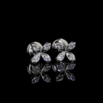 moissanite Diamond Anniversary butterfly Stud Earrings
