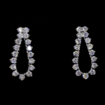 Hoop Earrings with Square Drop Elegant Women's Luxury for Daily & Special Occasions