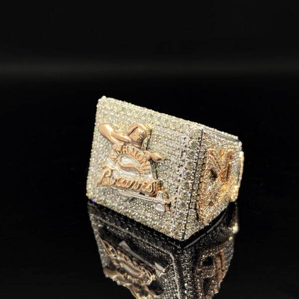 Luxury 925 Sterling Silver Hip Hop Iced  Out Diamond Ring