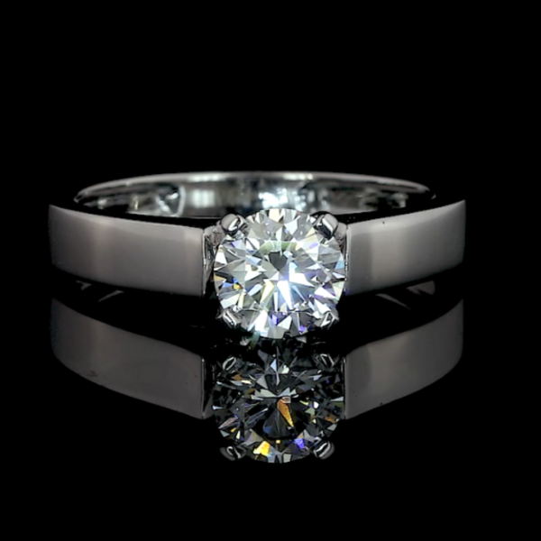 Round cut, Loves Enduring Light Our Ring Shines Bright