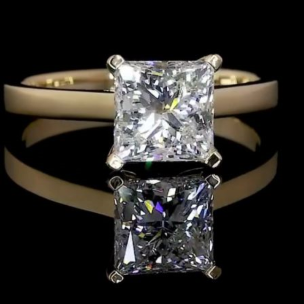 Beauty vvs clarity moissanite diamond Princess ring