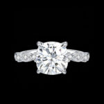 Sparkle Elegant 925 Silver Moissanite Engagement Ring for Women