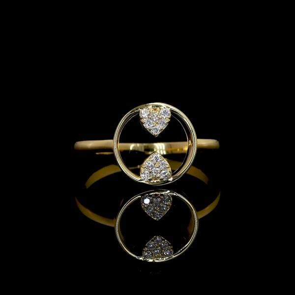 Moissanite Diamond Hidden love princess Ring