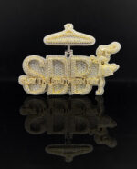 Custom Iced silver plated moissainite Diamond Hip Hop Jewelry for Men