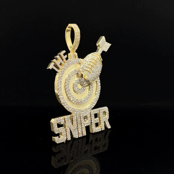 Custom silver moissanite Diamond Iced Hip Hop Pendant Jewelry