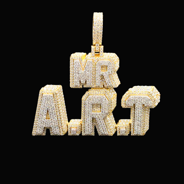 luxury pendant iced jewelry moissanite diamond hip hop men