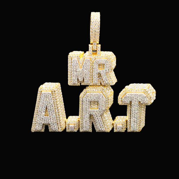 luxury pendant iced jewelry moissanite diamond hip hop men