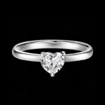 Classic Design Lover Heart Shape Wedding Engagement Ring for Women