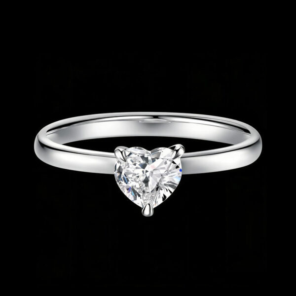 Classic Design Lover Heart Shape Wedding Engagement Ring for Women