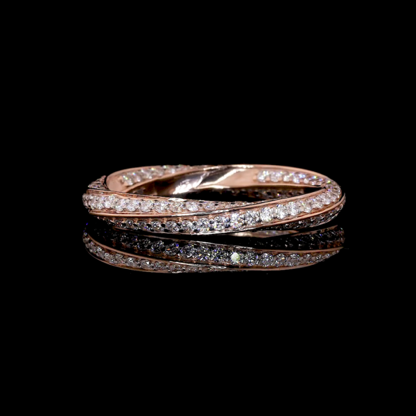 Custom Hip Hop Round Cut Moissanite Ring