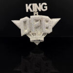 Custom Name silver plated Hip Hop moissanite Diamond Iced Pendant