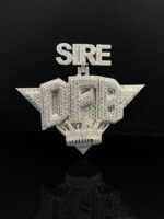 Custom Logo moissanite Diamond Iced Pendant Necklace VVS Clarity Hip Hop pendant