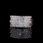 Oval Eternity moissanite Diamond, Ring, Modern Eternity, Unisex