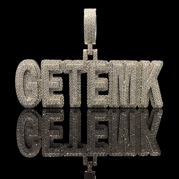 Custom Bling moissanite Iced Pendant