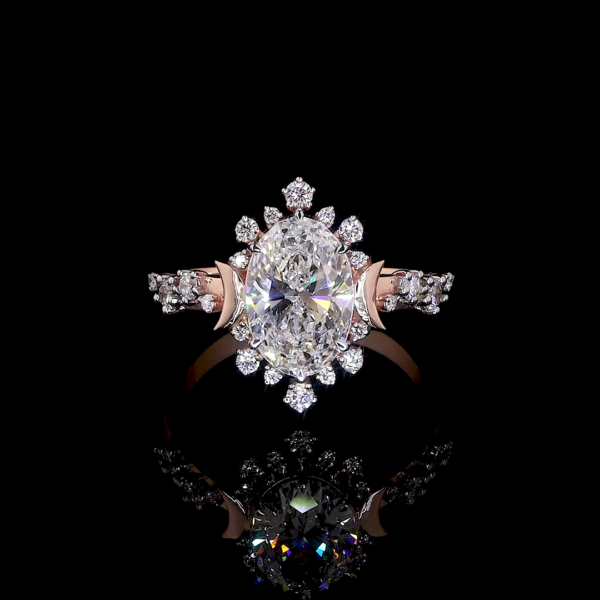 Fine Wedding Jewelry Lab Grown Diamond Engagement Ring for Women