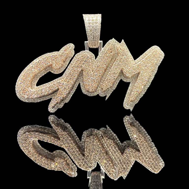 Custom Premium Iced Out Diamond silver Pendant Jewelry