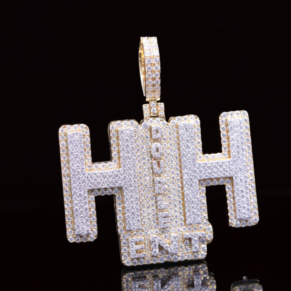 Custom Rap Jewelry Iced Out moissanite Pendant